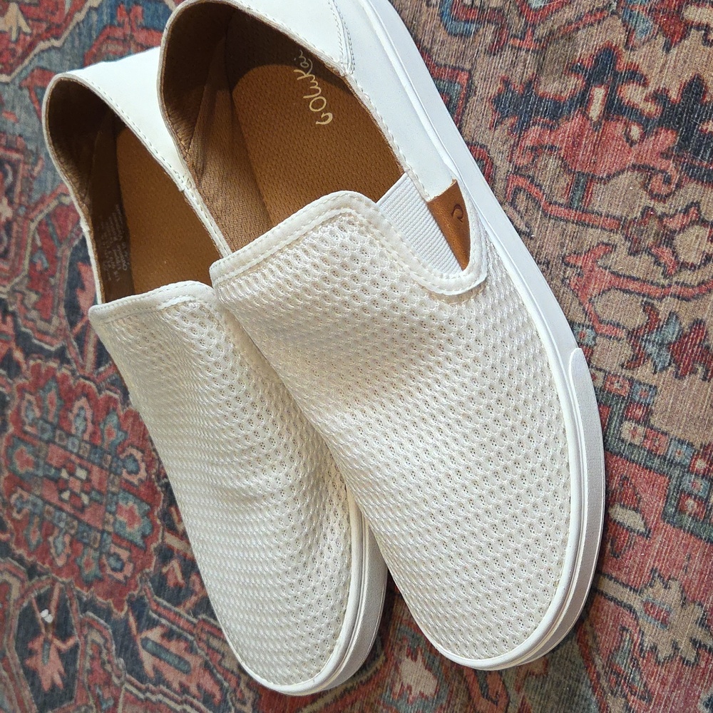 Olukai Pehuea Women's Leather Clay Sneaker Size 9.5 - Picture 3 of 9